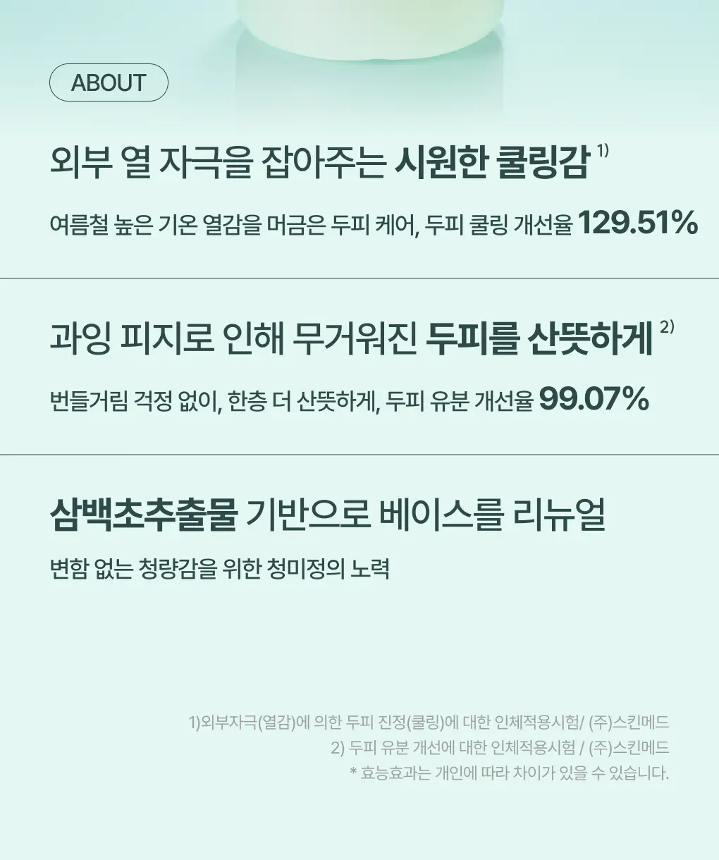 [성분천재/떡짐샴푸] 청미정 박하 쿨 샴푸 500ml (단품/기획) 상세페이지 4